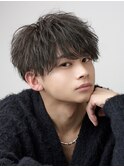 ツイストスパイラルパーマ無造作マッシュ/刈り上げマッシュ