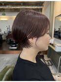 ショートカット／ショートヘア／ショートボブ／ショコラカラー