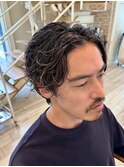 メンズパーマ/ツイストスパイラルパーマ/ニュアンスパーマ/眉毛