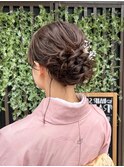 ふわっと和髪アップ【山科ヘアセット/山科着付け】