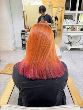 ヘアー アレス(hair ales) ダブルカラー/ブリーチ/グラデーション/派手髪/ハイトーン