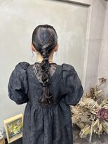 ファビ 渋谷(Fab)&nbsp;くびれヘア/暗めカラー/アプリコットオレンジ/縮毛矯正