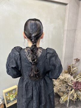 ファビ 渋谷(Fab) くびれヘア/暗めカラー/アプリコットオレンジ/縮毛矯正