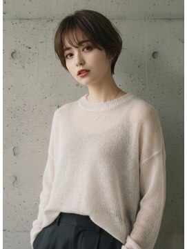 ヘアーメイクパウダー 天王寺寺田町店(Hair make powder) 大人可愛い30代40代50代小顔◎マッシュショート丸みショート