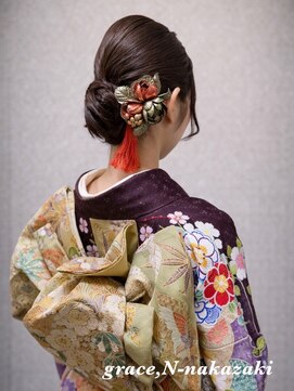 グレースドットエヌ(grace.N) 成人式着付け×ヘアセット|プロ着付け士対応が対応