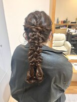 ヘアコレクション アンジュ(Hair collection Unge)&nbsp;ふわふわツイン編みおろしアレンジ＊