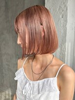カシェル トウキョウ(Cashel Tokyo)&nbsp;ミルクティーベージュ グレージュ ピンク ブリーチ1回 ヘーゼル