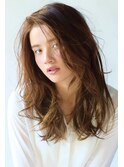 【RIMA】HARUKI 外国人風☆Ashベージュ×パーマstyle