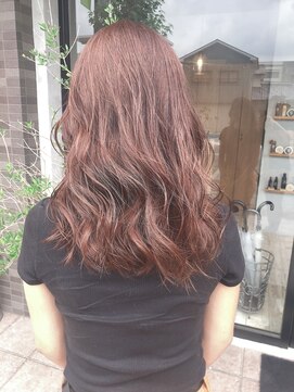 レーヴ(REVE) ピンクベージュ フリンジウェーブ