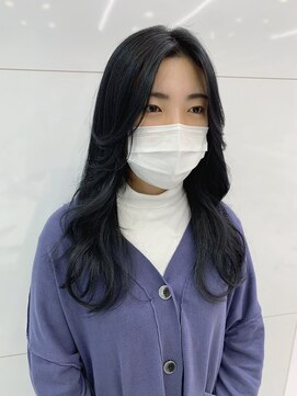 トニーアンドガイ 原宿店(TONI & GUY) 【 韓国ヘア × ブルーブラック】 李泰純
