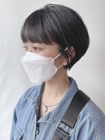 モリオフロムロンドン 原宿本店(morio from London) 【morio 原宿】大人黒髪マッシュショート 耳かけ