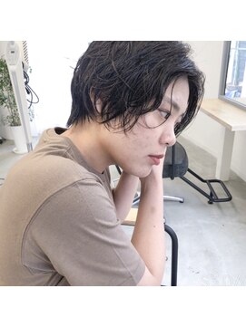 ガーランドウメダ(Garland umeda) ハンサムショート×パーマ