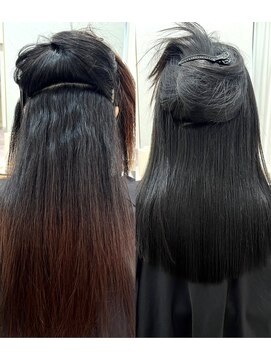 シンズ 銀座(sins) ハリコシのある硬い癖もsins式ならしっかり伸びる！[30代40代]