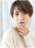 斜めバング大人かっこいい小顔束感ショートl20代30代40代