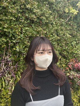 ソイルアヴェダ(Soil AVEDA) 韓国風レイヤーカットカシスブラウン