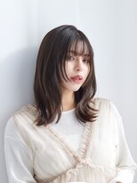 ラフィス ヘアーピュール 梅田茶屋町店(La fith hair pur) 【La fith】暗髪カラー×外ハネミディアム