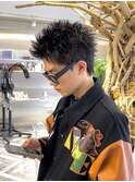 スパイキーショート/短髪パーマ/メンズパーマ【丸山武志】