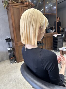 ロンドカスティーヨ 四日市(Lond castillo) 【futaba】切りっぱなしボブ/ハイトーンボブ