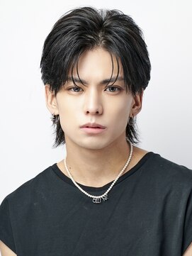 オーシャントーキョー 渋谷(OCEAN TOKYO) シースルーマッシュツーブロック刈り上げ韓国ヘアセンターパート