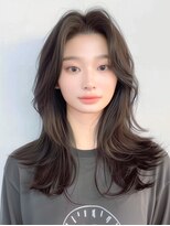 ラベストクズハ(LOVEST KUZUHA)&nbsp;マロンブラウンと長め外はねレイヤー◯20代30代40代◯