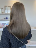 オリーブベージュカラーレイヤーカットハイライトショートカット