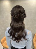 サイドハーフアップ/ヘアメ