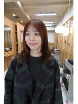 メゾンシアー(Maison Sheer) オレンジブラウン/ミディアムレイヤー