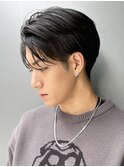 メンズカット センターパート 韓国 ビジネスマンにも◎M0320