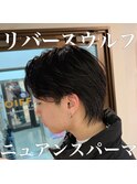 ニュアンスパーマ　メンズサロン　マッシュ　カット　韓国　長崎