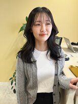 トローノ 栄(TRONO)&nbsp;オリーブグレージュ×顔まわりレイヤー