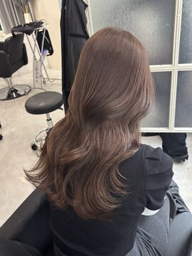 マーシュ 梅田(marshu) ハナstyle/ブリーチなしカラー/moca brown°○