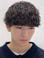 オーシャントーキョー 仙台(OCEAN TOKYO)&nbsp;波巻きスパイラル黒髪マッシュショートツーブロックビジネス