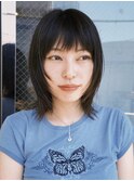 【macana指名】レイヤーカットミディアムボブウルフ登戸
