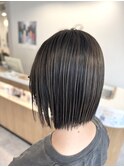 切りっぱなしボブ　ハイライト