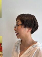 フォークロア 本店(Folk Lore) メガネも素敵なミニマムショートボブ