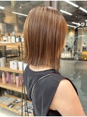 似合わせカット ボブヘア 縮毛矯正 ミニボブ 切りっぱなしボブ
