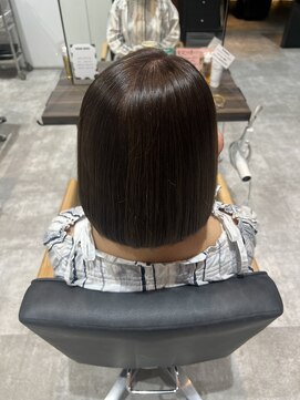 アヴァンス 和泉中央店(AVANCE) ボブ+アッシュブラウン（白髪ぼかし）