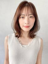 リヤン 表参道(lyann)&nbsp;暗めカラーデザインカラーフェイスフレーミングミディアムヘアa