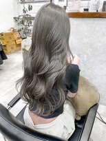 エンネ 新宿(enne)&nbsp;グレージュカラー/ホワイトカラー/レイヤーカット/顔周り/新宿