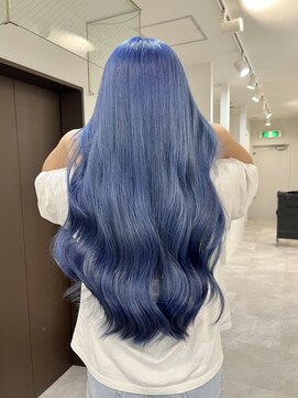 ブルー/ダブルカラー/ケアブリーチ/ハイトーン