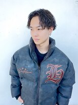 イーストハムアネーロ(EAST HAM anello) メンズパーマ/ツイストスパイラル/センターパート/ハイライト