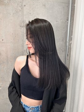 リリー(Lilley) 【稲永麻衣】レイヤーカット+顔まわり+ロングヘア+韓国ヘア