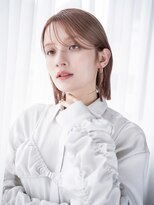 シオン(shion)&nbsp;ピンクベージュストレートボブ_F70922