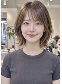 レイヤーボブ レイヤーカット くびれヘア 韓国風