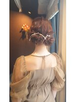 花鳥風月 およばれツインシニヨンひつじアレンジ