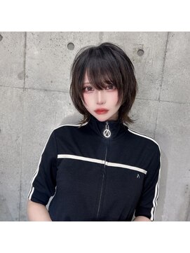 シックス バイ インク 渋谷(SIX by INK.) ダークブルー/デジタルパーマ/ワンホンレイヤー[渋谷]