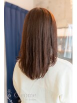 クレオメ 田町店(Cleome)&nbsp;グランマッシュ前髪艶髪斜めシースルーバング美髪イメチェン暗髪