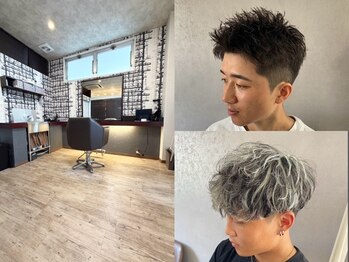 eLL hair&life【エル ヘアアンドライフ】の写真/【メンズ特化/都城】メンズ専門店長3年の実力派◎高パーマ比率を誇る人気メニューでかっこよく馴染むヘアに