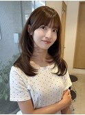 【ミディアム】小顔になる顔まわりリフトアップレイヤー