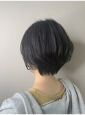 360°きれい！まるみボブショート/アッシュブラック